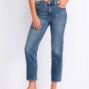 Pistola Monroe Crop High Rise Cigarette in Indigo